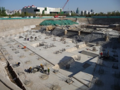 Beijing Olympic Park / subterranean commercial &amp; leisure area